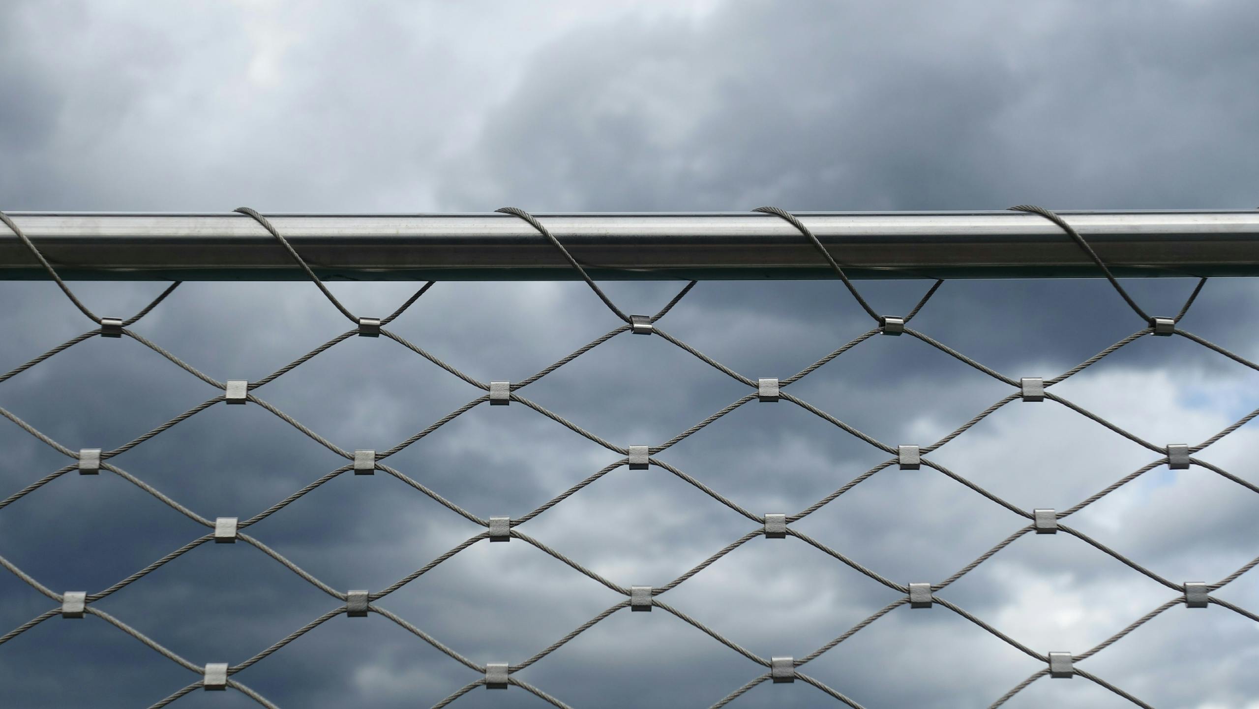 Gray Mesh Fence