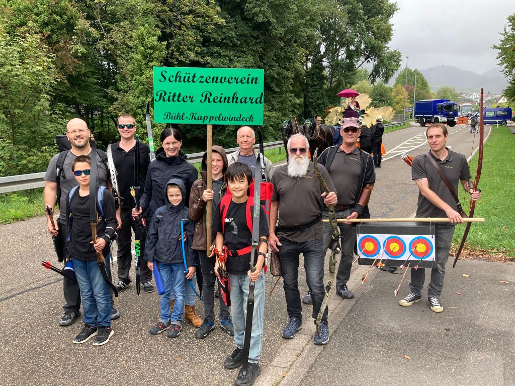 Der Schützenverein auf dem Bühler Zwetschgenfest